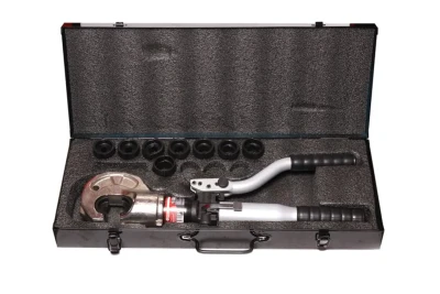 Инструмент гидравлический обжимной для кабелей 12т (ход штока-32мм, сечение 16-400мм2, адаптеры-16,25,35,50,70,95,120,150,185,240,300,400мм), в кейсе