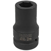 Головка ударная глубокая 22мм (6гр.), 1''