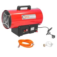 Пушка тепловая газовая(30кВт,220V,0.7 bar,расход-2.18 кг/час,пр.-ть-650м3/час,площадь обогрева-185м2,пропан/газ,защита от утечки и перегрева)