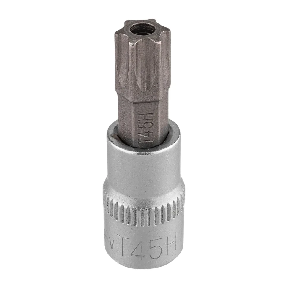 Головка-бита TORX 1/4'', T45H c отверстием