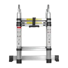 Лестница-стремянка телескопическая алюм. бытовая 1.3+1.3м (4+4 ступ.)
