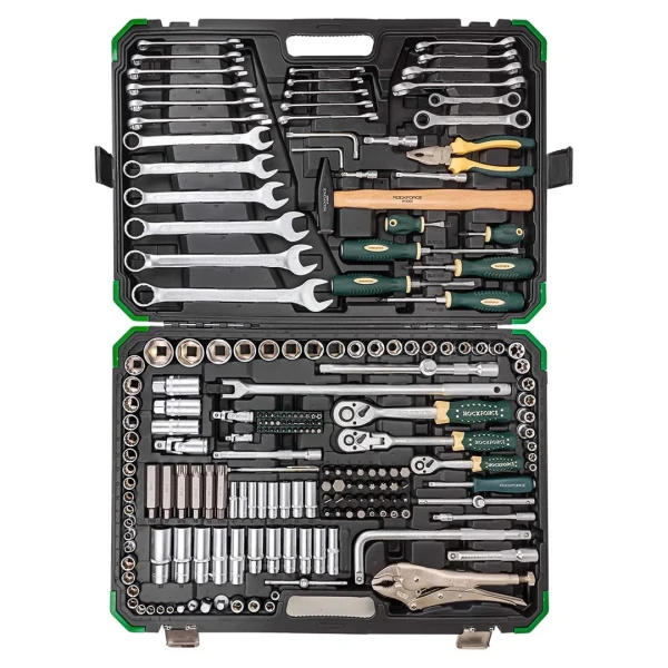 Набор инструментов 202+2пр. 1/4'', 3/8'', 1/2''(6гр.,12гр.)