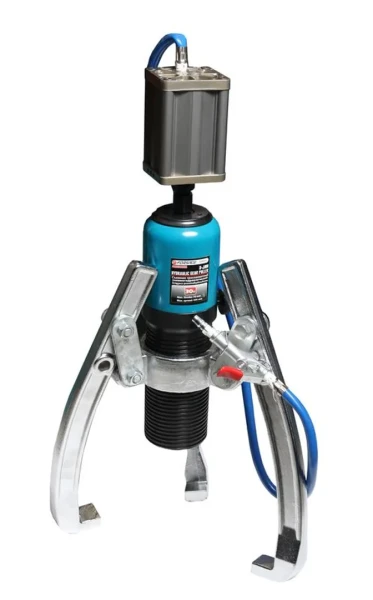 Съемник пневмогидравлический трехзахватный 30т(max захват-400мм, глубина захвата-220мм, ход штока-70мм,Øштока-12мм, Øцилиндра-90мм)