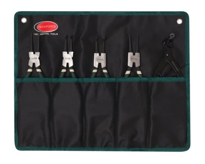 Набор съемников стопорных колец 5пр(L-200ммх4шт+съемник стопорных колец для суппортов), на полотне