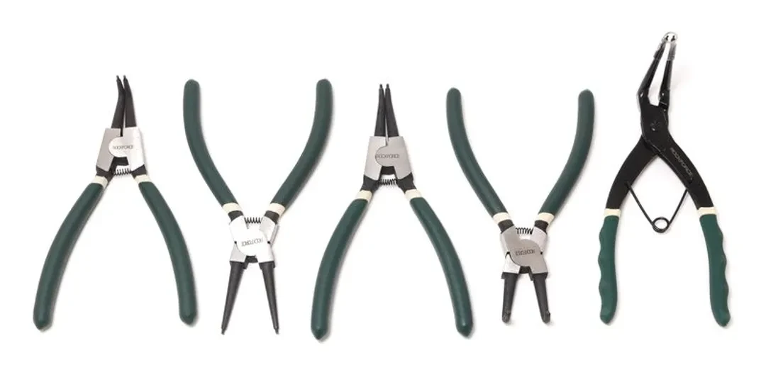 Набор съемников стопорных колец 5пр(L-200ммх4шт+съемник стопорных колец для суппортов), на полотне