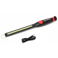 Лампа светодиодная аккумуляторная на магнитном шарнире с регулятором яркости(10W COB,400 Lumen,3.7V,2200mAh,USB провод,защита гнезда зарядки)