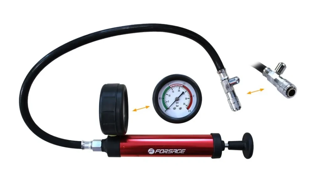 Насос ручной с манометром для тестирования герметичности систем охлаждения(0-2,5bar)