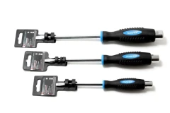 Отвертка шлицевая силовая магнитная под ключ ''Profi''S2 SL8.0х150мм, на пластиковом держателе