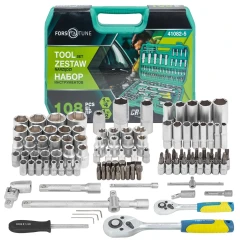 Набор инструментов 108пр. 1/2'', 1/4''(6гр.)(4-32мм)