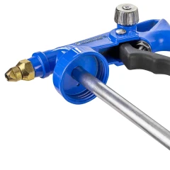 Пневмопистолет для гравитекса с распылителем + гибкий шланг 600мм(внутр. Øсопла 5мм,рабоч.давление 2-8бар,max давление 10бар,350 л/мин, штуцер 1/4'')