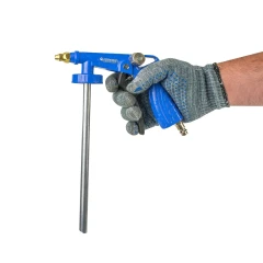 Пневмопистолет для гравитекса с распылителем + гибкий шланг 600мм(внутр. Øсопла 5мм,рабоч.давление 2-8бар,max давление 10бар,350 л/мин, штуцер 1/4'')