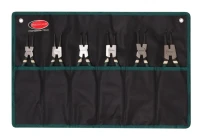 Набор съемников стопорных колец, 6пр(L-185ммх2шт,L-200ммх2шт,L-225ммх2шт), на полотне