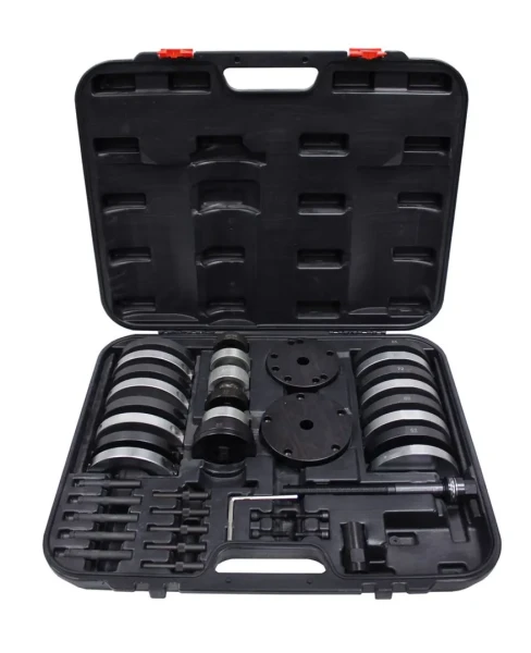 Набор инструментов для ступичных подшипниковVAG(ø62 мм:VWLupo,AudiA2 1.21,ø66мм:VWPolo,Fabia,ø72 мм:VWPolo, Fabia,ø85 мм:VWT5/Touareg/Multivan)в кейсе