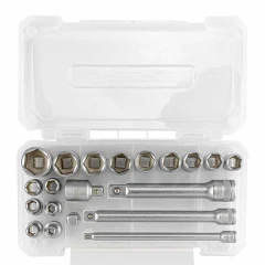 Набор инструментов 3/8' 20пр. 6гр. (6-22мм) в пласт.кейсе