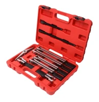 Съемник двухлапый сборный универсальный, 9пр.(длина лап - 120, 230, 280мм, ширина - 145мм), в кейсе