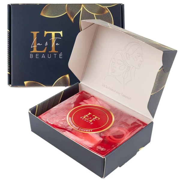 Мыло(+ уп)твердое ручной работы с добавлением эфирных масел ''Вишневый сорбет''