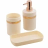 Набор для ванной комнаты 3пр. (дозатор для мыла, подставка для зубных щеток, лоток для аксессуаров)