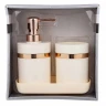Набор для ванной комнаты 3пр. (дозатор для мыла, подставка для зубных щеток, лоток для аксессуаров)