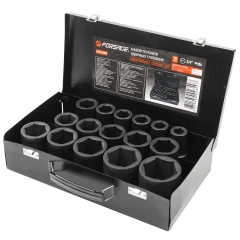 Набор головок ударных глубоких 3/4''16пр.(17,19,21,22,24,27,30,32-36,38,41,46,50) в кейсе