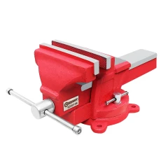 Тиски стальные поворотные с наковальней 6''-150мм