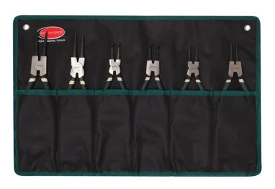 Набор съемников стопорных колец, 6пр(L-185ммх4шт,L-225ммх2шт), на полотне