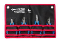 Набор шарнирно-губцевого инструмента мини 4пр. 5''-125мм(бокорезы, плоскогубцы, утконосы прямые/изогнутые), на полотне