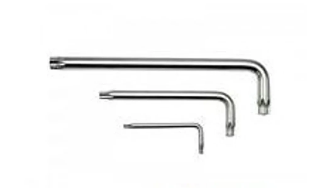 Ключ Г-образный TORX длинный T27H с отверстием