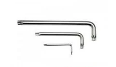 Ключ Г-образный TORX длинный T27H с отверстием