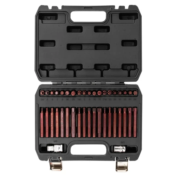 Набор бит с битодержателями ''Premium'', 40пр. (10мм)(75/30мм: T20-T55,H4-H12,M5-M12) в пластиковом кейсе