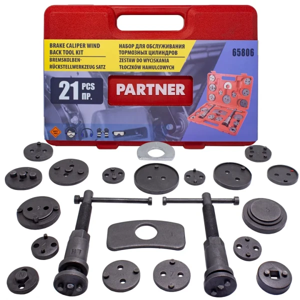 Набор инструментов для обслуживания тормозных цилиндров 21пр. (право/левосторонний привод), в кейсе