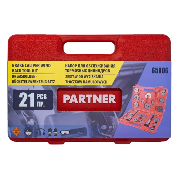 Набор инструментов для обслуживания тормозных цилиндров 21пр. (право/левосторонний привод), в кейсе