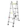Лестница-стремянка телескопическая алюминиевая многофункциональная (1.6+1.6м, 5+5ступенек, max нагрузка 150кг, вес 12кг)