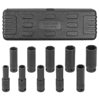 Набор головок ударных глубоких 10пр.,1/2''6гр.(10,12-15,17,19,21,22,24мм), в пластиковом кейсе