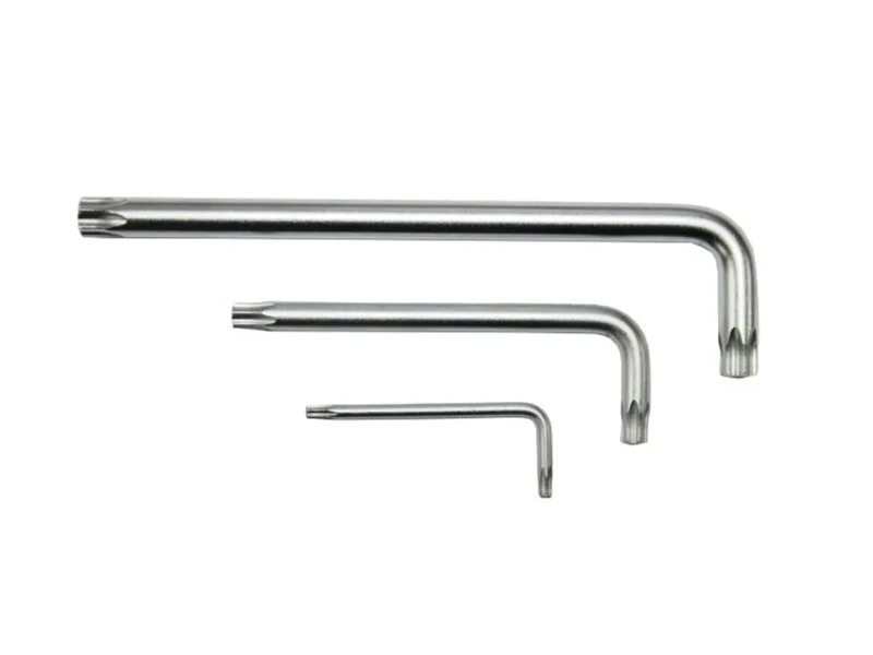 Ключ Г-образный TORX длинный T45H с отверстием