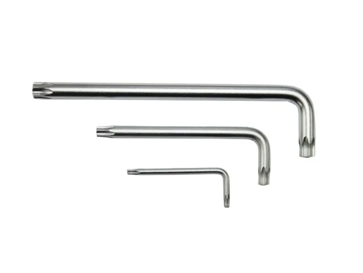 Ключ Г-образный TORX длинный T45H с отверстием