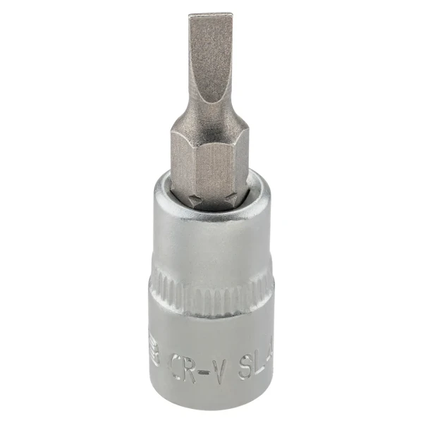 Головка-бита шлицевая 4мм, 1/4''