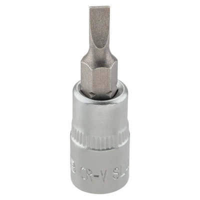 Головка-бита шлицевая 4мм, 1/4''