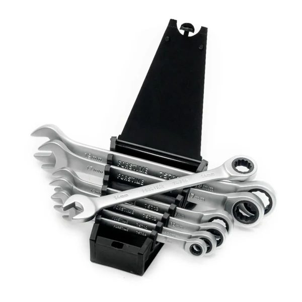 Набор ключей комбинированных трещоточных 7пр (8,10,12,13,14,17,19мм)