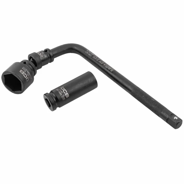 Набор головок ударных, 16пр. 1/2''6гр. (10-36мм, вороток Г-обр., кардан) в ложементе