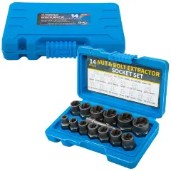 Головки-экстракторы для поврежденных болтов/гаек, набор 14пр.