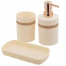 Набор для ванной комнаты 3пр. (дозатор для мыла, подставка для зубных щеток, лоток для аксессуаров)