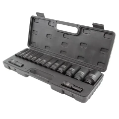 Набор головок ударных глубоких 15пр.,1/2''6гр.(10,12-17,19,21,22,24,27,30,32мм,36мм-12гр), в пластиковом кейсе