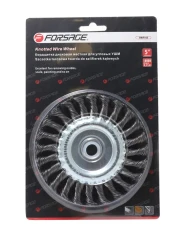 Кордщетка дисковая стальная витая для УШМ 150мм, в блистере