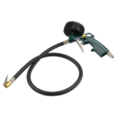 Пистолет для подкачки шин с аналоговым манометром и шлангом 1м (0-16bar),в блистере