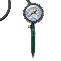 Пистолет для подкачки шин с аналоговым манометром и шлангом 1м (0-16bar),в блистере