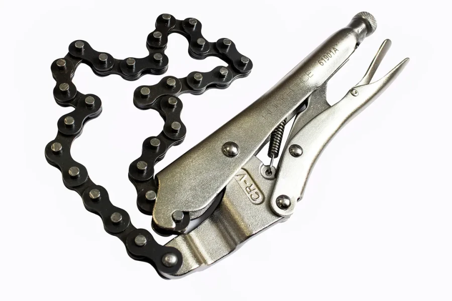 Съемник масляного фильтра цепной с фиксацией (Ø 120мм)