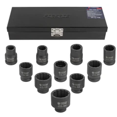 Набор головок ударных 3/4''10пр. (12гр.) (17,19,22,24,27,30,32,36,41,46мм)