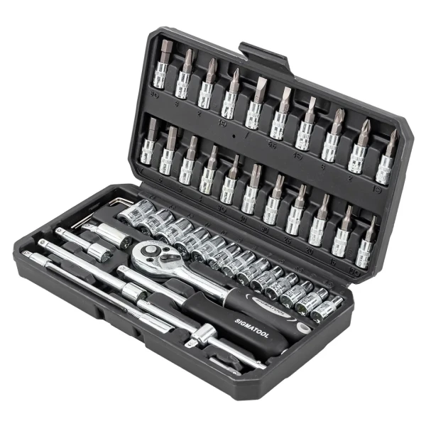 Набор инструментов 46пр. 1/4''(6гр.)