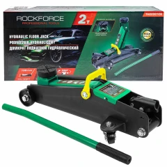 Домкрат подкатной гидравлический с резиновой накладкой 2 т (h min 135мм, h max 385мм)