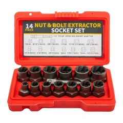Головки-экстракторы для поврежденных болтов/гаек, набор 14пр.